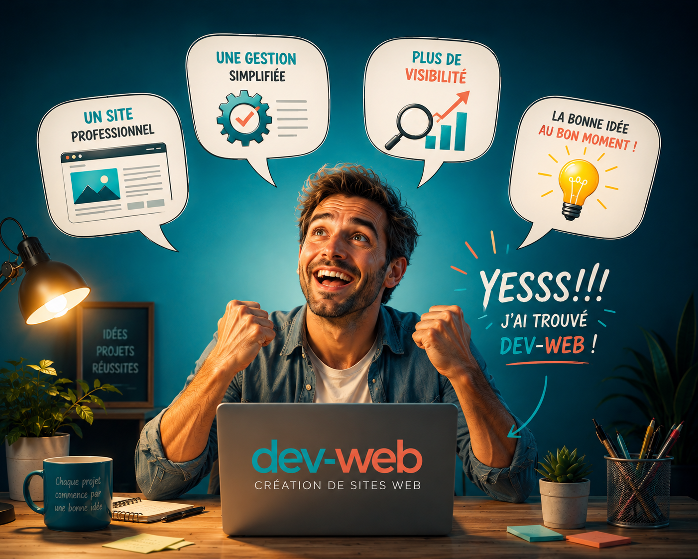 un entrepreneur a résolu ses problèmes de visibilité sur le web